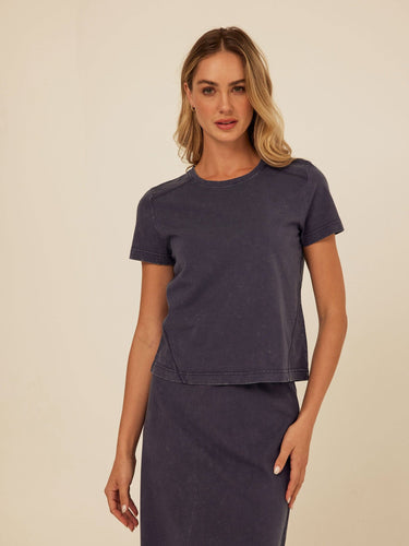 Roselie Mineral Wash Eco Jersey Tee Womens Tops Short Shirt Threads 4 Thought