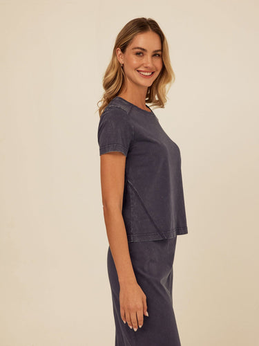 Roselie Mineral Wash Eco Jersey Tee Womens Tops Short Shirt Threads 4 Thought
