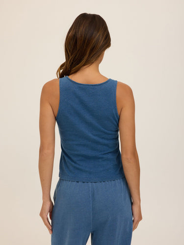 Jamila Indigo Jersey Tank Womens Tops Tanks Threads 4 Thought