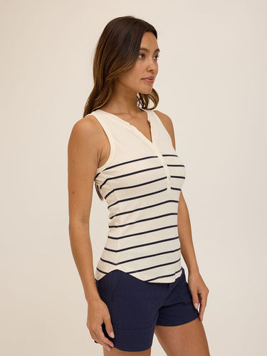 Akia Feather Rib Henley Tank Threads 4 Thought