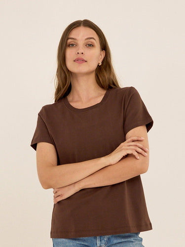 Emmy Organic Cotton Crew Tee Womens Tops Short Tee Threads 4 Thought