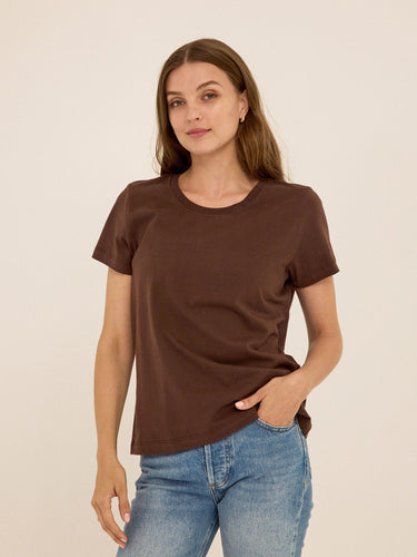 Emmy Organic Cotton Crew Tee Womens Tops Short Tee Threads 4 Thought