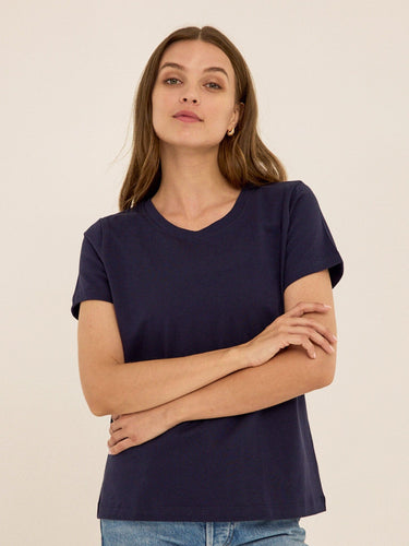 Emmy Organic Cotton Crew Tee Womens Tops Short Tee Threads 4 Thought