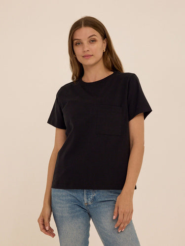 Beth Essential Jersey Pocket Tee Womens Tops Short Tee Threads 4 Thought
