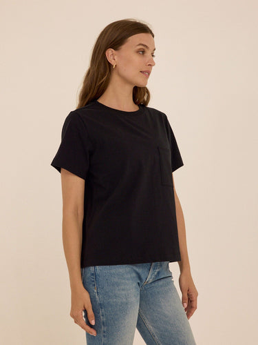 Beth Essential Jersey Pocket Tee Womens Tops Short Tee Threads 4 Thought