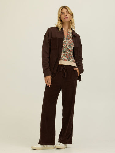 Davisha Textured Corduroy Wide Leg Pant Womens Bottoms Pants Threads 4 Thought