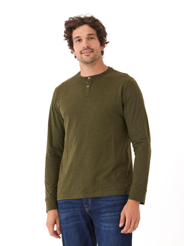 Baseline Long Sleeve Triblend Henley Mens Tops Tshirt Long Henley Threads 4 Thought