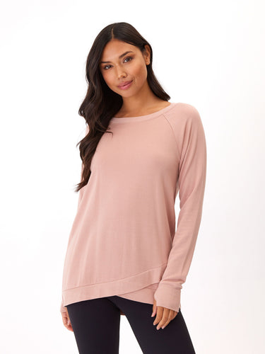 Leanna Feather Fleece Tunic Womens Outerwear Sweatshirt Threads 4 Thought