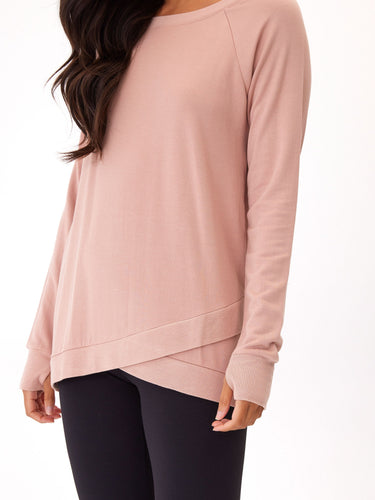Leanna Feather Fleece Tunic Womens Outerwear Sweatshirt Threads 4 Thought
