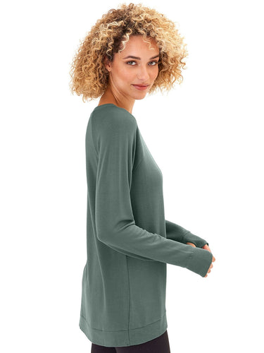 Leanna Feather Fleece Tunic Womens Outerwear Sweatshirt Threads 4 Thought