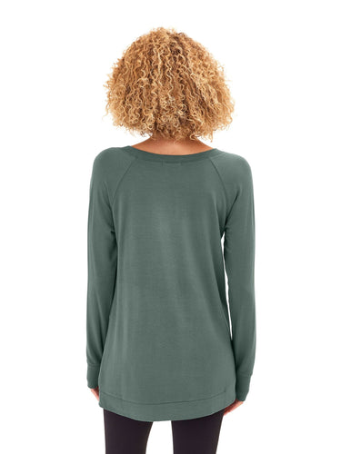 Leanna Feather Fleece Tunic Womens Outerwear Sweatshirt Threads 4 Thought