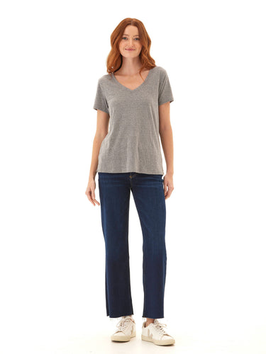 Pattie Triblend V-Neck Tee Womens Tops Short Tee Threads 4 Thought