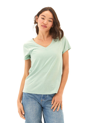 Pattie Triblend V-Neck Tee Womens Tops Short Tee Threads 4 Thought
