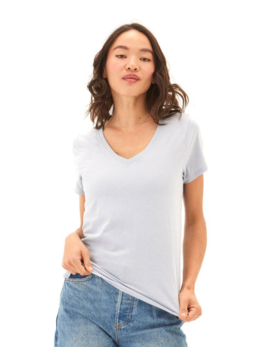 Pattie Triblend V-Neck Tee Womens Tops Short Tee Threads 4 Thought