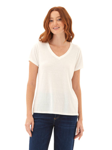 Pattie Triblend V-Neck Tee Womens Tops Short Tee Threads 4 Thought