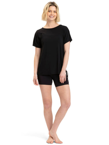 Nia Side Ruched Jersey Tee Womens Tops Short Threads 4 Thought