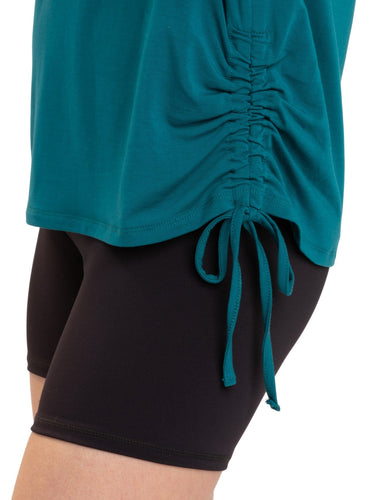 Nia Side Ruched Jersey Tee Womens Tops Short Threads 4 Thought