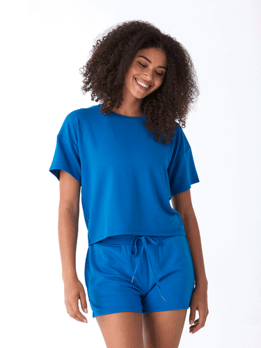 Shana Modal Terry Tee Womens Tops Short Tee Threads 4 Thought