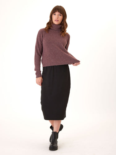 Marla Luxe Jersey Midi Skirt Womens Bottoms Skirt Threads 4 Thought