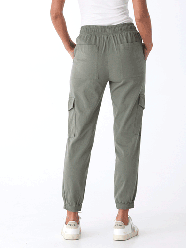Delilah Stretch Twill Cargo Jogger 27" Womens Bottoms Pants Threads 4 Thought