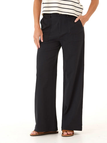 Pamela Stretch Twill Wide Leg Pant Womens Bottoms Pants Threads 4 Thought