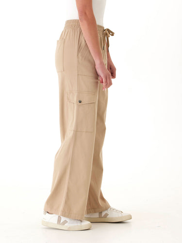 Eila Stretch Twill Wide Leg Cargo Pant Womens Bottoms Pants Threads 4 Thought