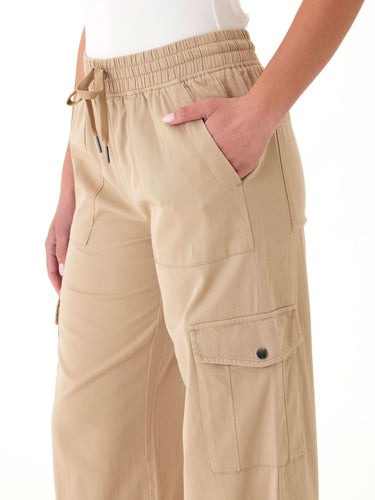 Eila Stretch Twill Wide Leg Cargo Pant Womens Bottoms Pants Threads 4 Thought