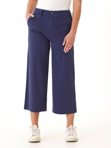 Pamela Stretch Twill Wide Leg Crop Pant Womens Bottoms Pants Threads 4 Thought