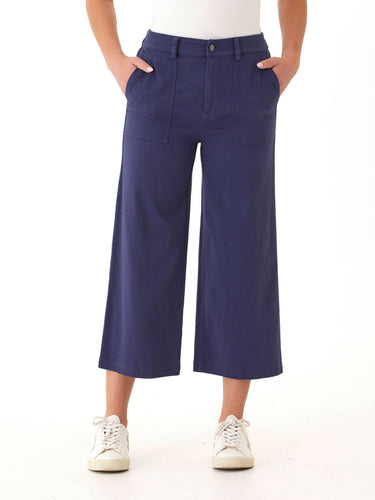 Pamela Stretch Twill Wide Leg Crop Pant Womens Bottoms Pants Threads 4 Thought