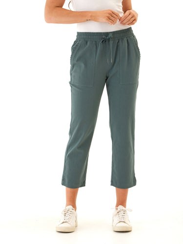 Linda Stretch Twill Capri Pant Womens Bottoms Pants Threads 4 Thought