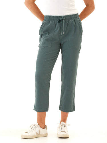 Linda Stretch Twill Capri Pant Womens Bottoms Pants Threads 4 Thought