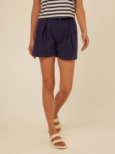 Selene Stretch Twill Pleated Short Threads 4 Thought
