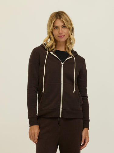 Core Triblend Fleece Classic Zip Hoodie Womens Outerwear Sweatshirt Threads 4 Thought