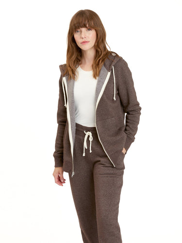 Triblend Zip Hoodie Womens Outerwear Sweatshirt Threads 4 Thought