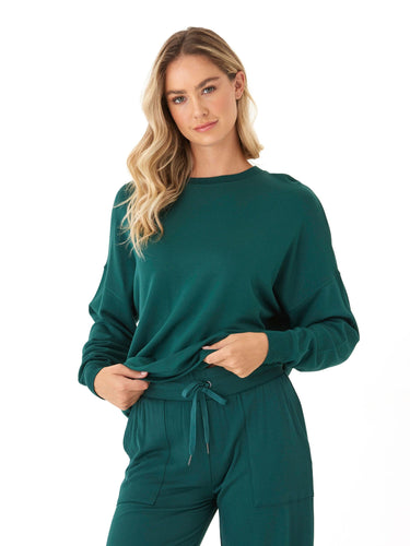 Cathy Feather Fleece Boyfriend Fit Pullover Womens Outerwear Sweatshirt Threads 4 Thought