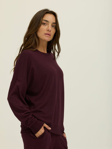 Core Feather Fleece Sweatshirt Womens Outerwear Sweatshirt Threads 4 Thought