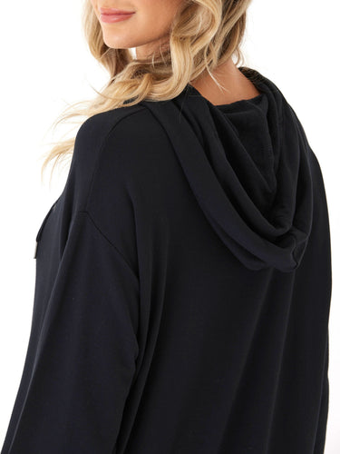Madge Feather Fleece Pullover Hoodie Womens Outerwear Sweatshirt Threads 4 Thought