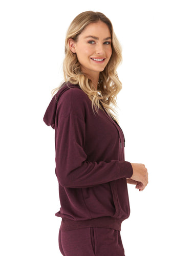 Madge Feather Fleece Pullover Hoodie Womens Outerwear Sweatshirt Threads 4 Thought