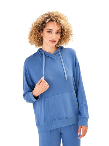 Madge Feather Fleece Pullover Hoodie Womens Outerwear Sweatshirt Threads 4 Thought
