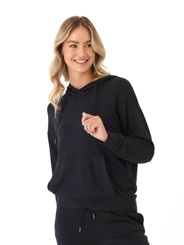 Madge Feather Fleece Pullover Hoodie Womens Outerwear Sweatshirt Threads 4 Thought