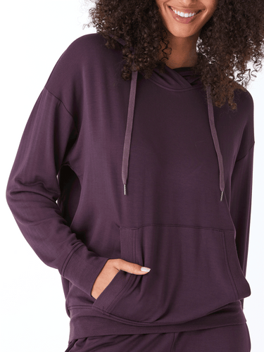 Madge Feather Fleece Pullover Hoodie Womens Outerwear Sweatshirt Threads 4 Thought