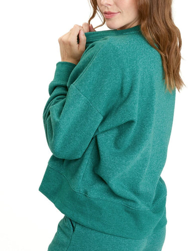 Naia Triblend Fleece Drop Shoulder Pullover Womens Outerwear Sweatshirt Threads 4 Thought