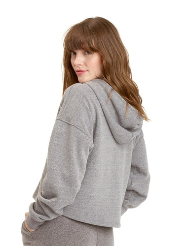 Venetia Triblend Fleece Crop Zip Hoodie Womens Outerwear Sweatshirt Threads 4 Thought