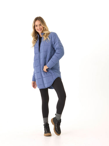 Azima Packable Long Puffer Jacket Womens Outerwear Jacket Threads 4 Thought
