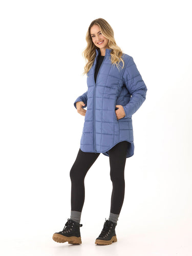 Azima Packable Long Puffer Jacket Womens Outerwear Jacket Threads 4 Thought