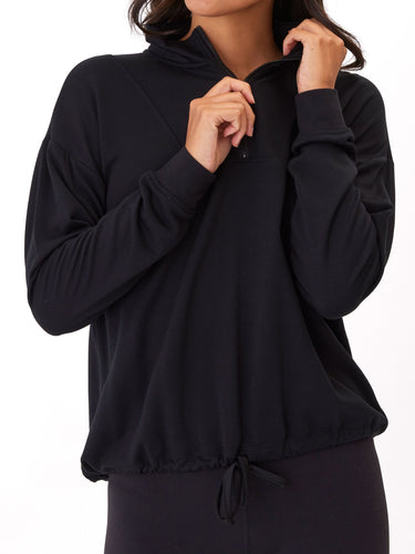 Nyla Feather Fleece Half Zip Pullover Womens Outerwear Sweatshirt Threads 4 Thought