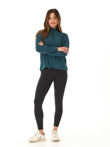 Nyla Feather Fleece Half Zip Pullover Womens Outerwear Sweatshirt Threads 4 Thought