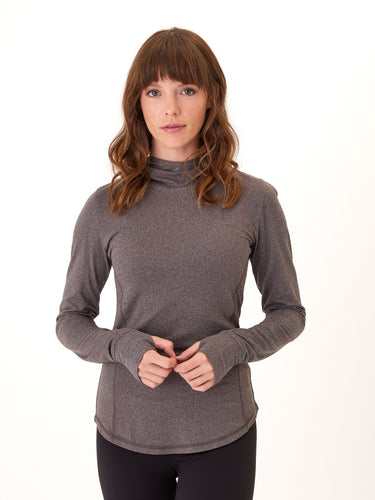 Linnaea Luxe Jersey Fitted Hoodie Womens Tops Long Threads 4 Thought