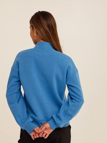Constance Triblend Fleece Half Zip Pullover Womens Outerwear Sweatshirt Threads 4 Thought