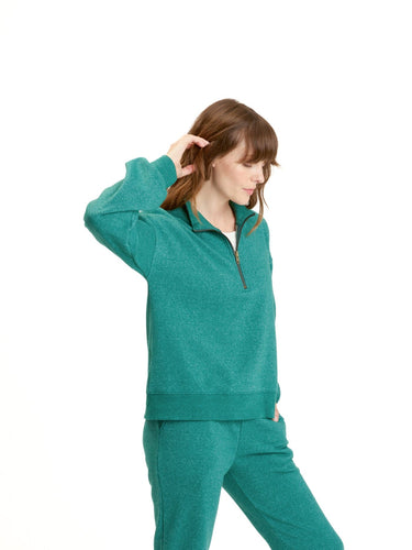 Constance Tribend Fleece Half Zip Pullover Womens Outerwear Sweatshirt Threads 4 Thought